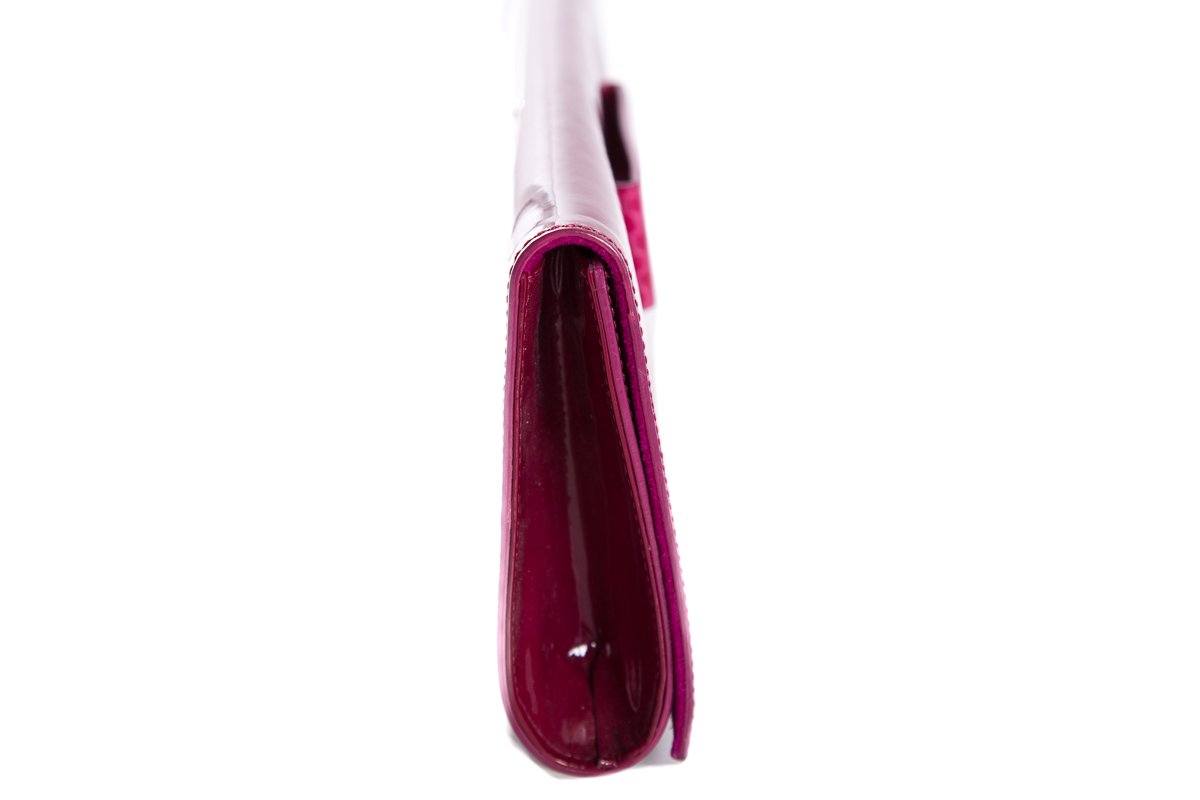 Jil Sander Magenta Patent Leather Clutch