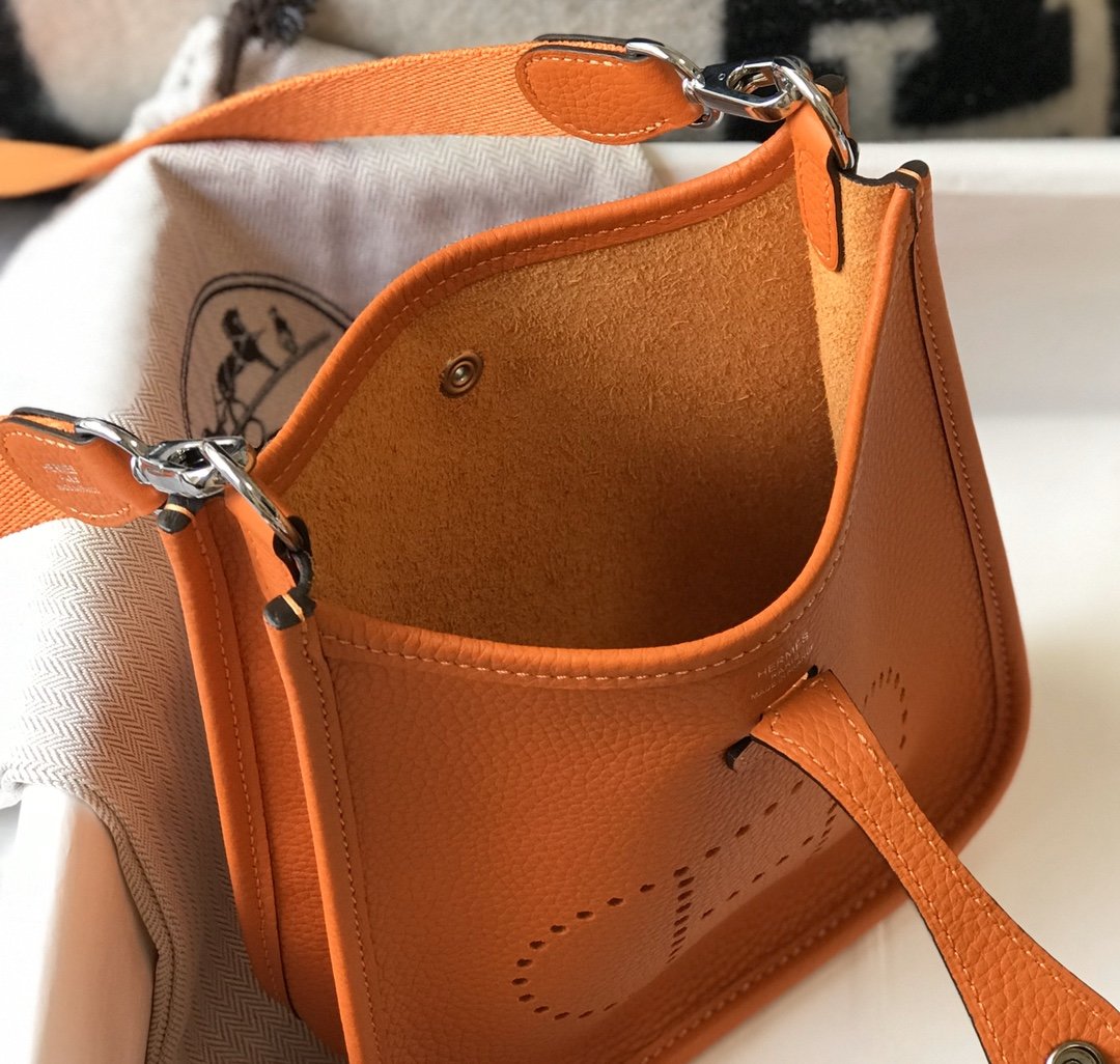 Evelyne 16 Amazone Bag Orange With SiLouis Vuittoner-Toned Hardware For Women, Shoulder And Crossbody Bags 6.3in/16cm