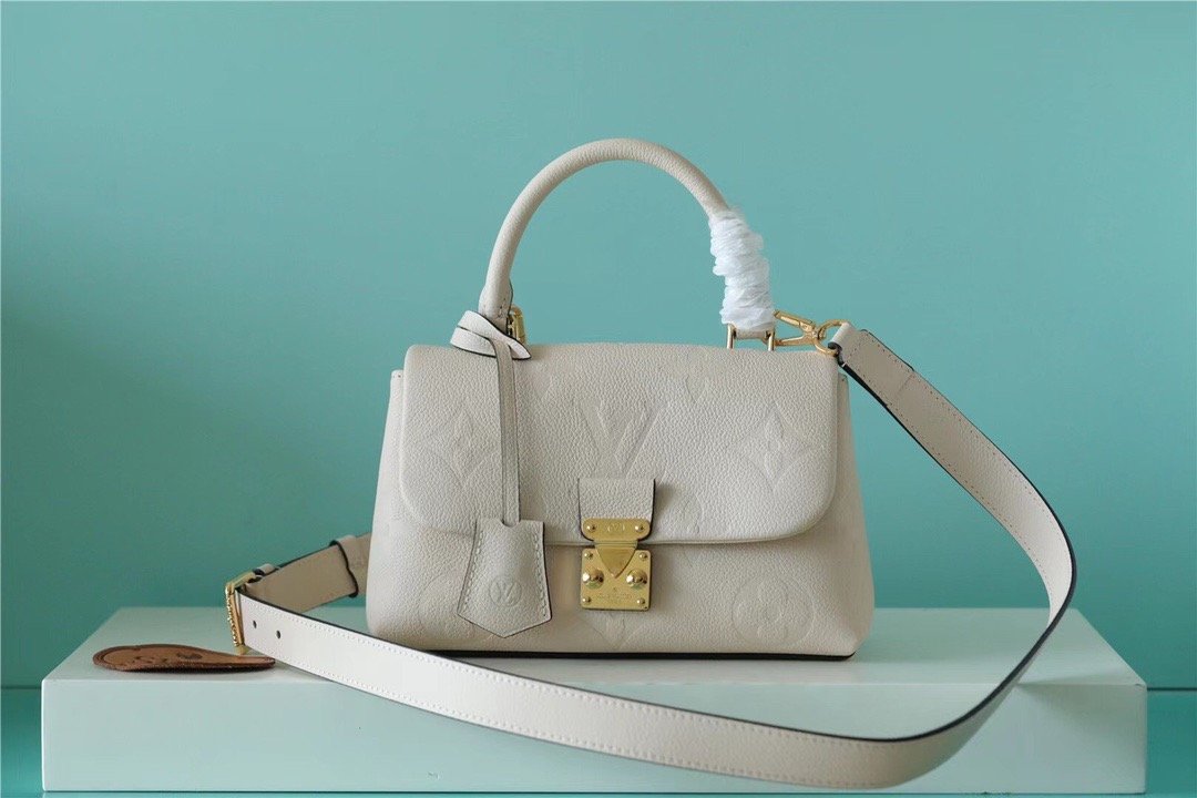 Louis Vuitton Madeleine Burberry Monogram Empreinte Creme Beige For Women,  Shoulder and Crossbody Bags 9.4in/24cm Louis Vuitton M46008