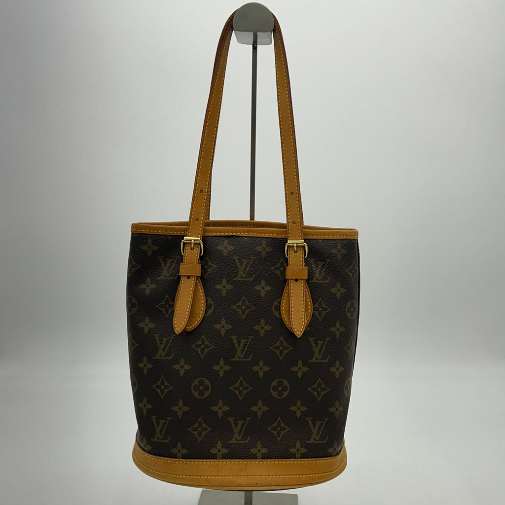 LOUIS VUITTON Monogram Bucket PM Shoulder Bag Louis Vuitton8857cc