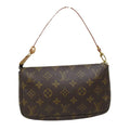 Louis Vuitton Pochette Accessoire  Canvas Clutch Bag