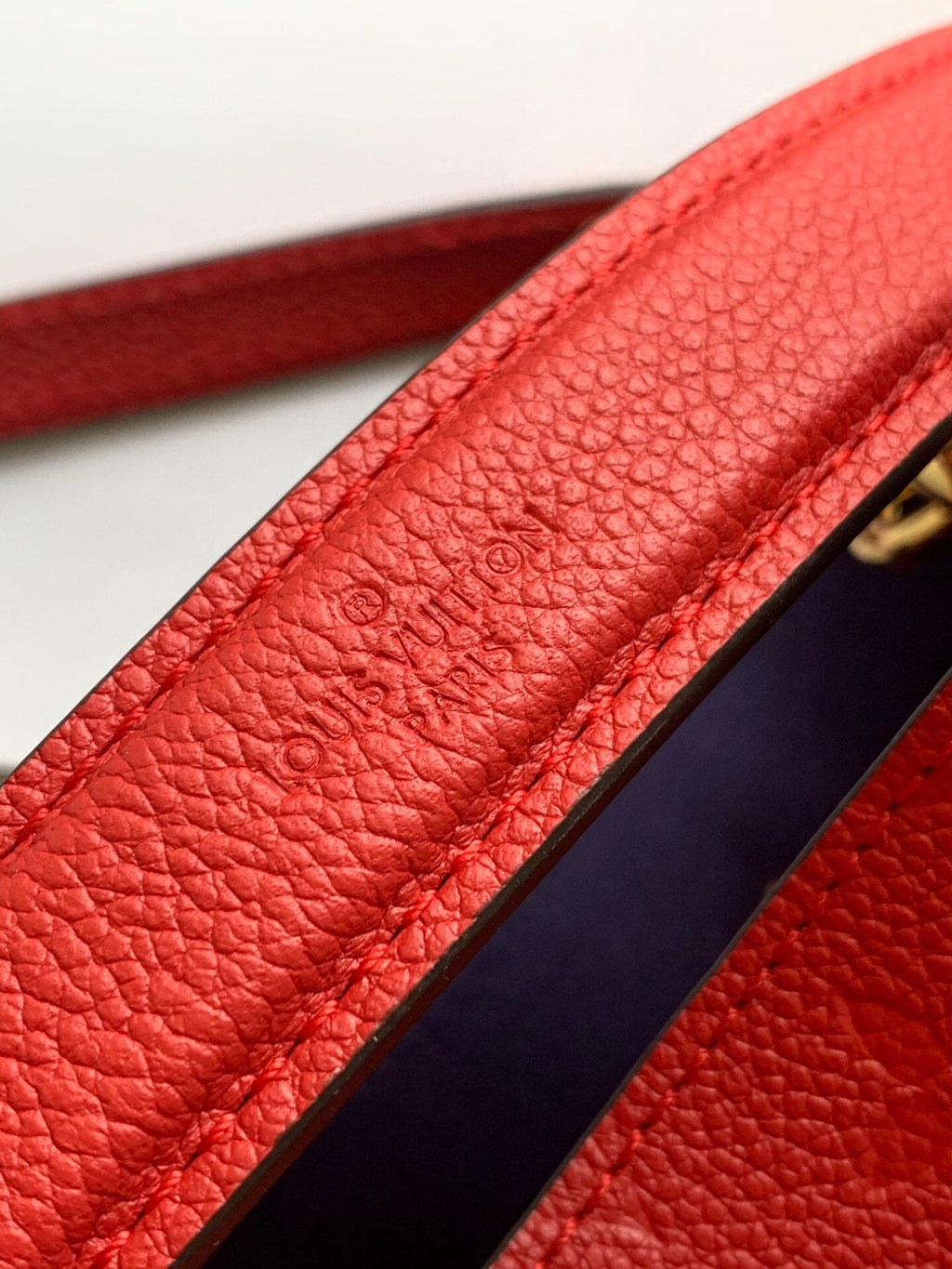 Louis Vuitton NeoNoe MM Bucket Bag Monogram Empreinte Red For Women, Women’s Bags, Shoulder Bags 10.2in/26cm Louis Vuitton