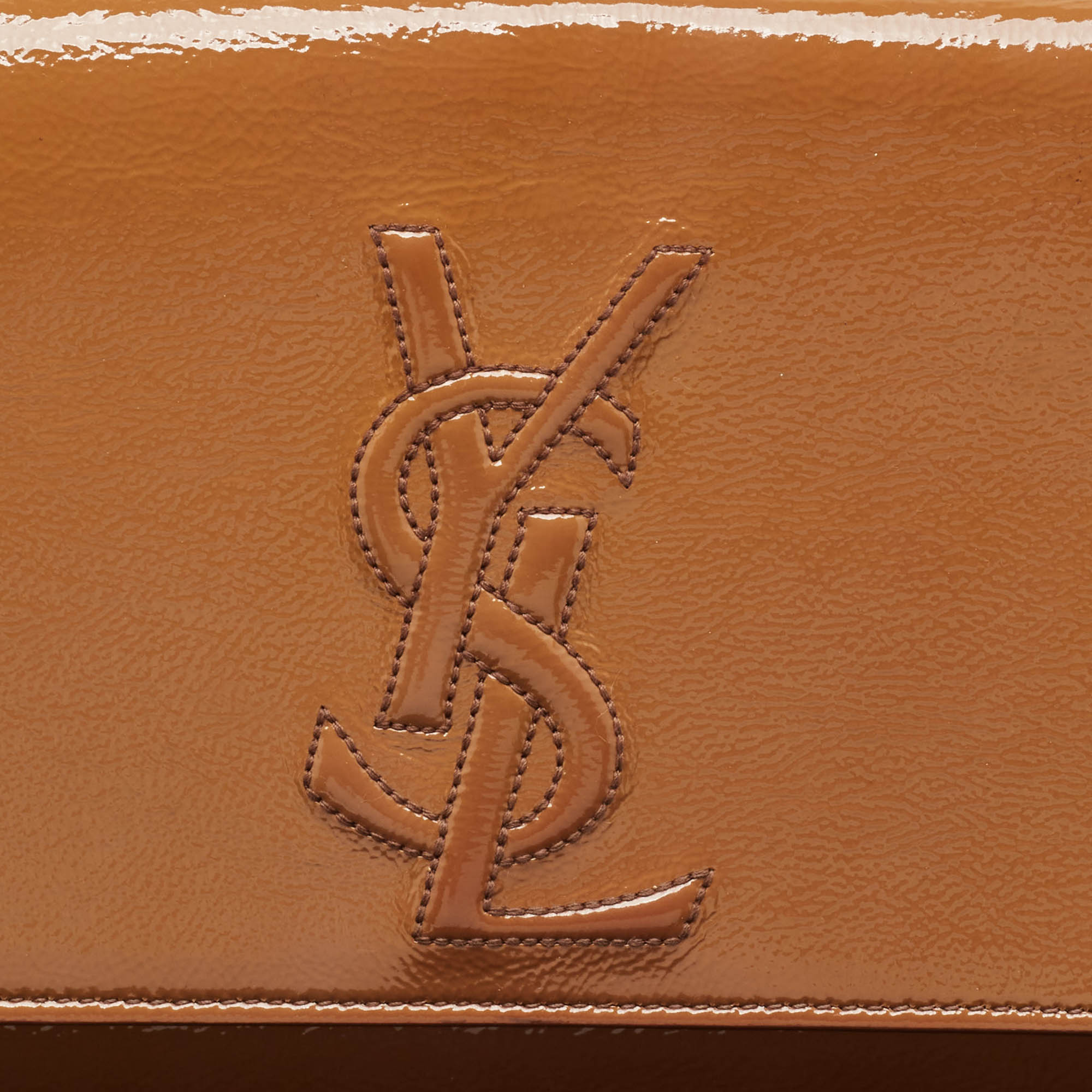 Saint Laurent Beige  Leather Belle De Jour Clutch