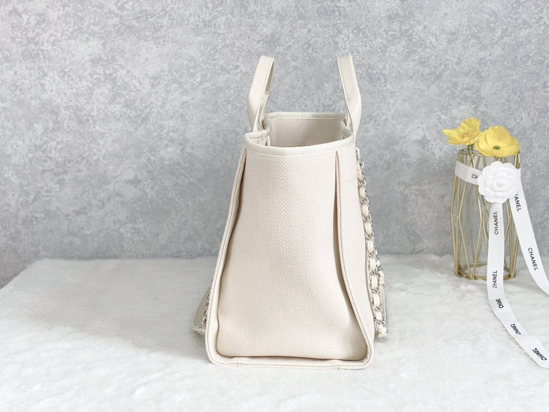 ChanelSmall Shopping Bag SiLouis Vuittoner Hardware Cream For Women Handbags, Shoulder Bags 15.2in/39cm AS3257