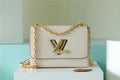 Louis Vuitton Twist MM Epi White For Women, WomenÃƒÂ¢Ã¢â€šÂ¬Ã¢â€žÂ¢s Bags, Shoulder And Crossbody Bags 9.1in/23cm Louis Vuitton M55513