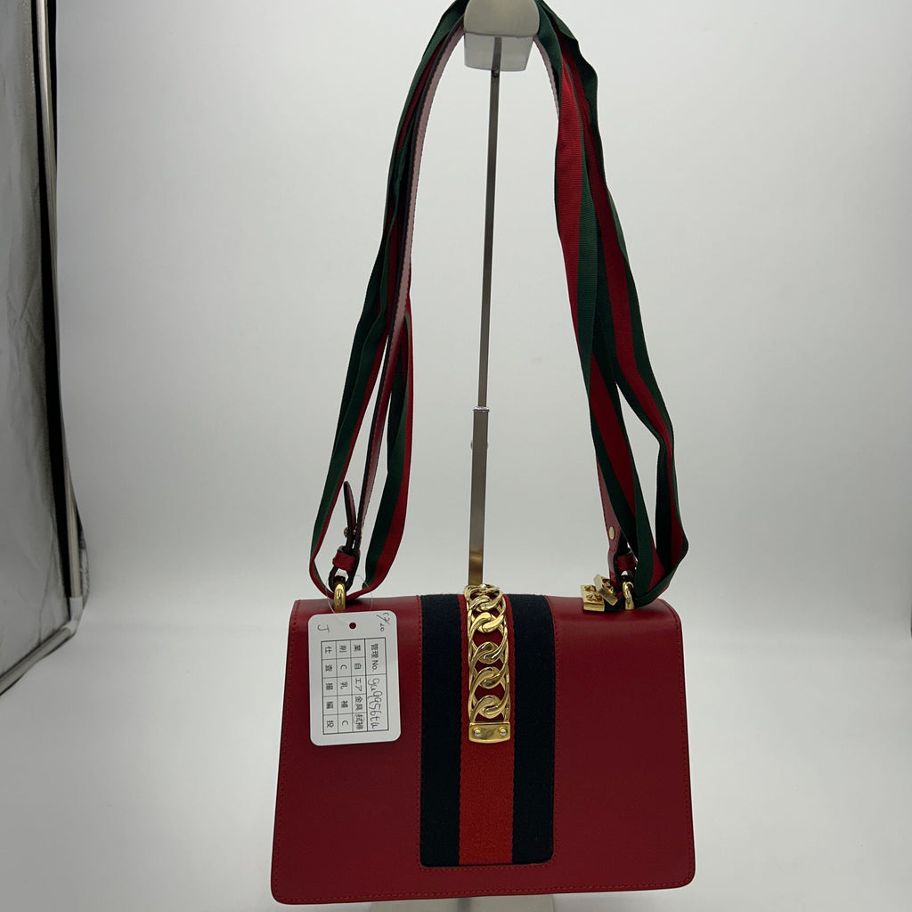 GUCCI Calfskin Small SyLouis Vuittonie Shoulder Bag gu9956tu