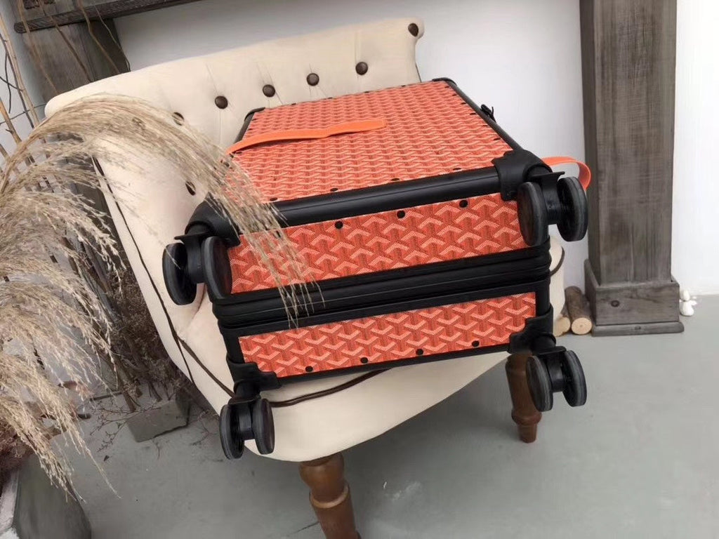 Goyard Rolling Vali Orange For MLB, LuGucciage 20in/51cm Top Quality