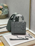 Dior Mini Lady Bag, Dark Grey, For Women Women’s Handbags, Crossbody Bags, 17cm CD
