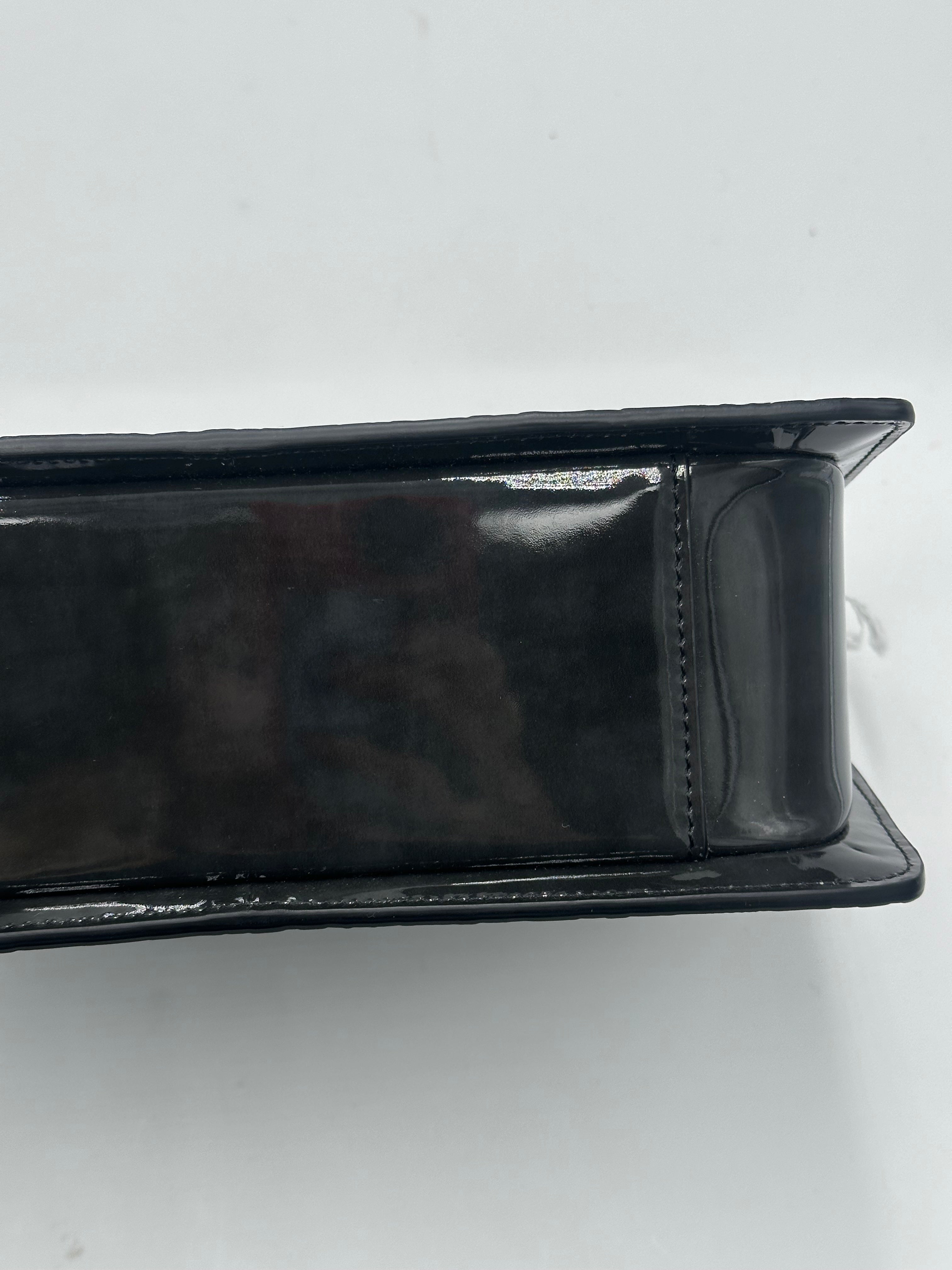 Christian Dior Zip Pouch Leather Black Leather Crossbody Bag Bag (Pre-Owned)