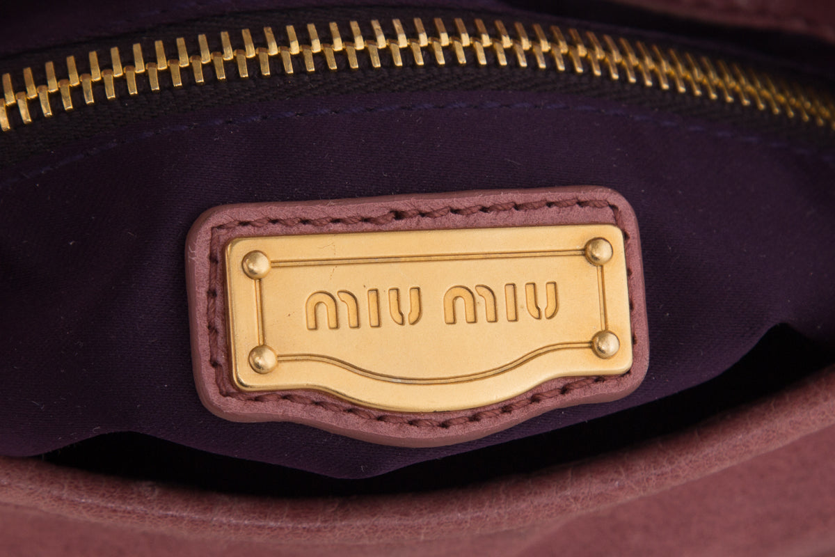 Miu Miu Coffer Matelasse Nappa Leather Shoulder Bag