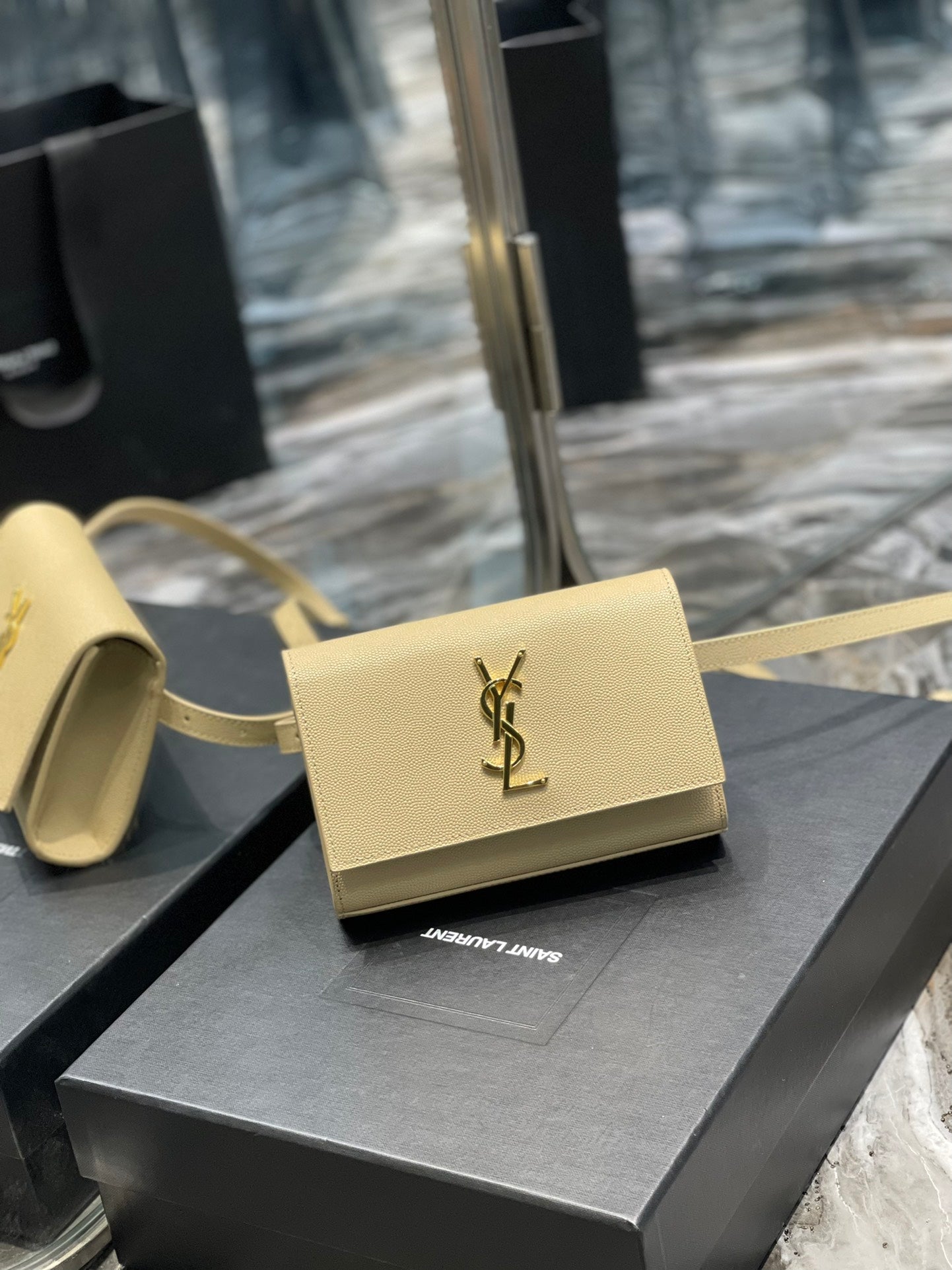 Top Quality Kate Belt Bag Beige For Women, Women’s Bags 7in/18cm YSL