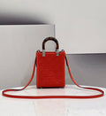 Mini Sunshine Shopper Red For Women, Women’s Handbags, Shoulder And CrossBody Bags 7.1in/18cm FF 8BS051