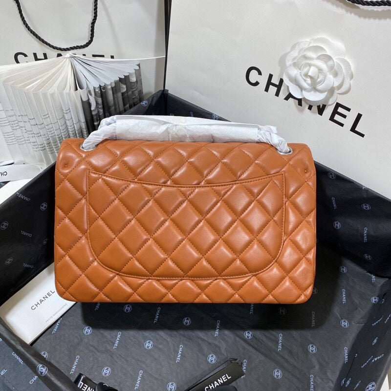 ChanelLarge Classic Handbag SiLouis Vuittoner Hardware Brown For Women Handbags, Shoulder Bags 11.8in/30cm