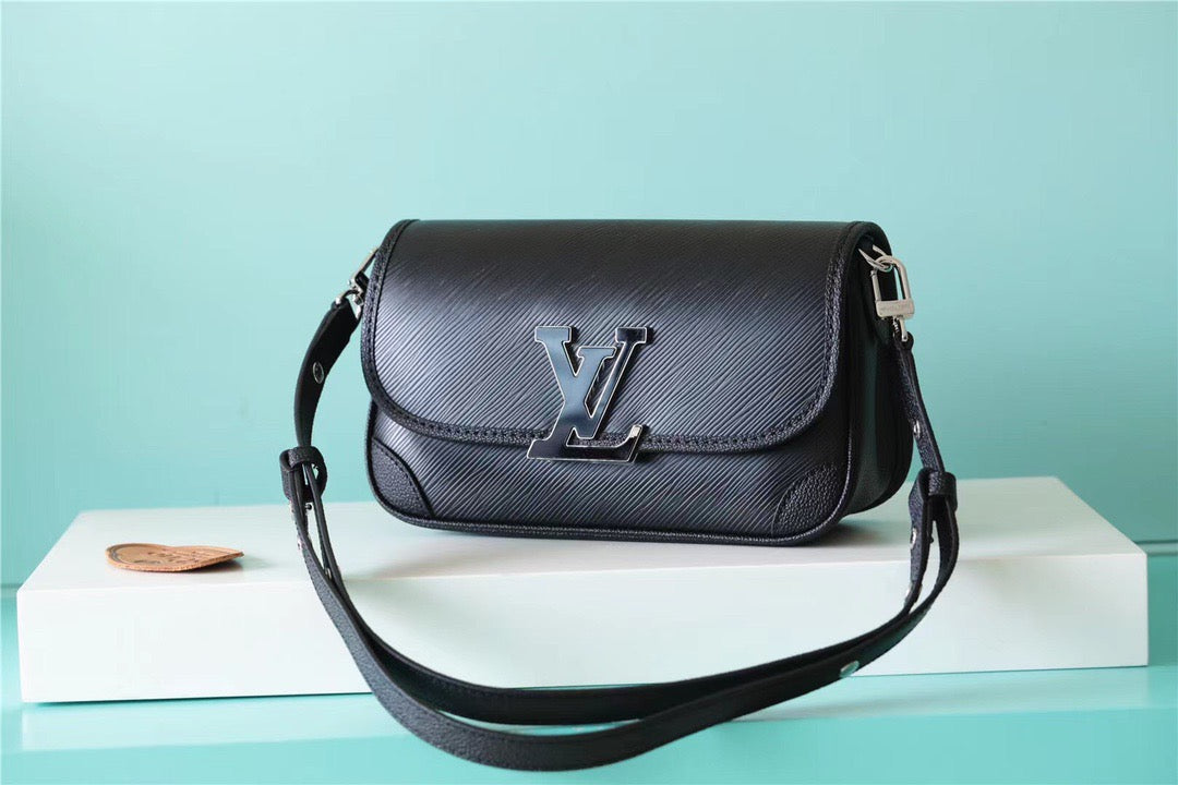 Louis Vuitton Buci Epi Black For Women,  Shoulder And Crossbody Bags 24.5cm/9.6in Louis Vuitton M59386