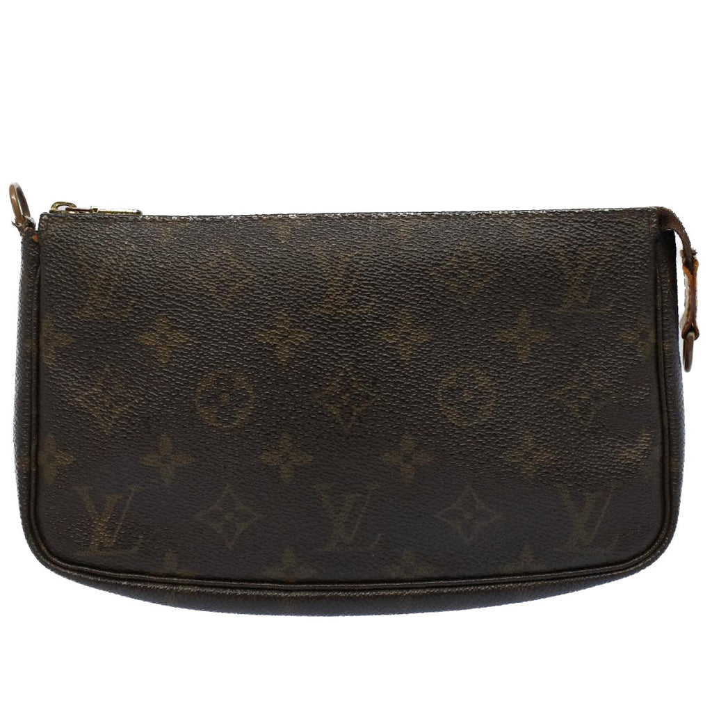 Louis Vuitton Pochette Accessoire  Canvas Clutch Bag