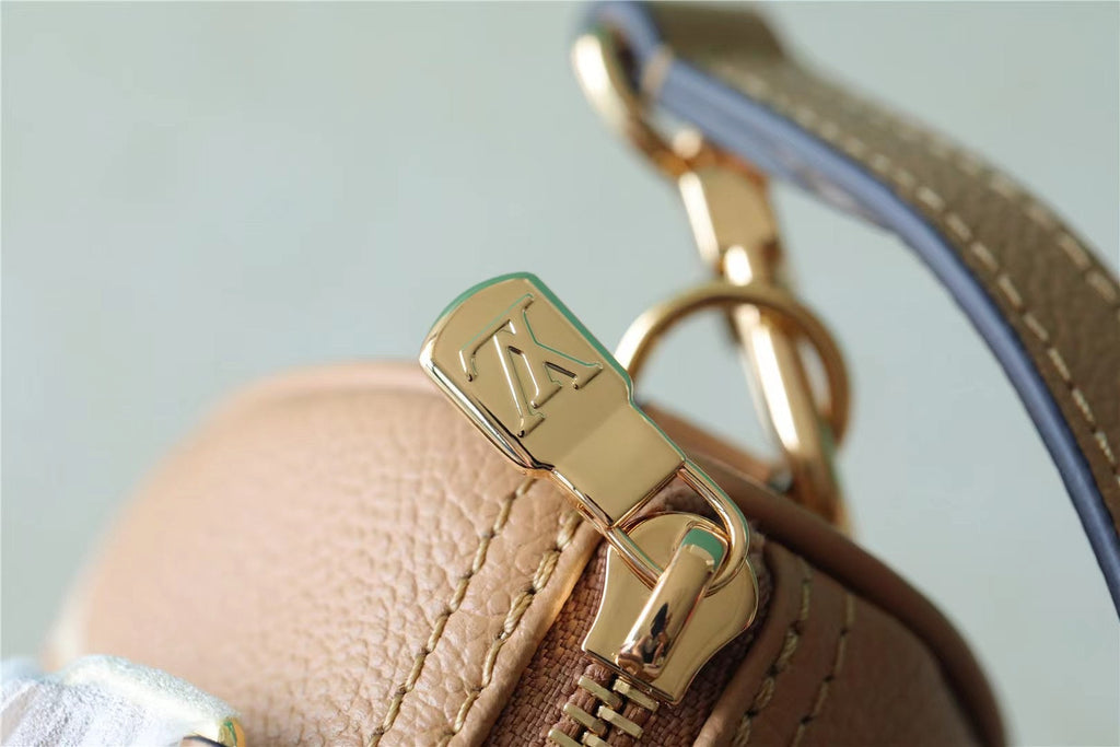 Louis Vuitton Nano Speedy Monogram Empreinte Arizona Beige / Cream For Women,  Shoulder And Crossbody Bags 6.3in/16cm Louis Vuitton M81457