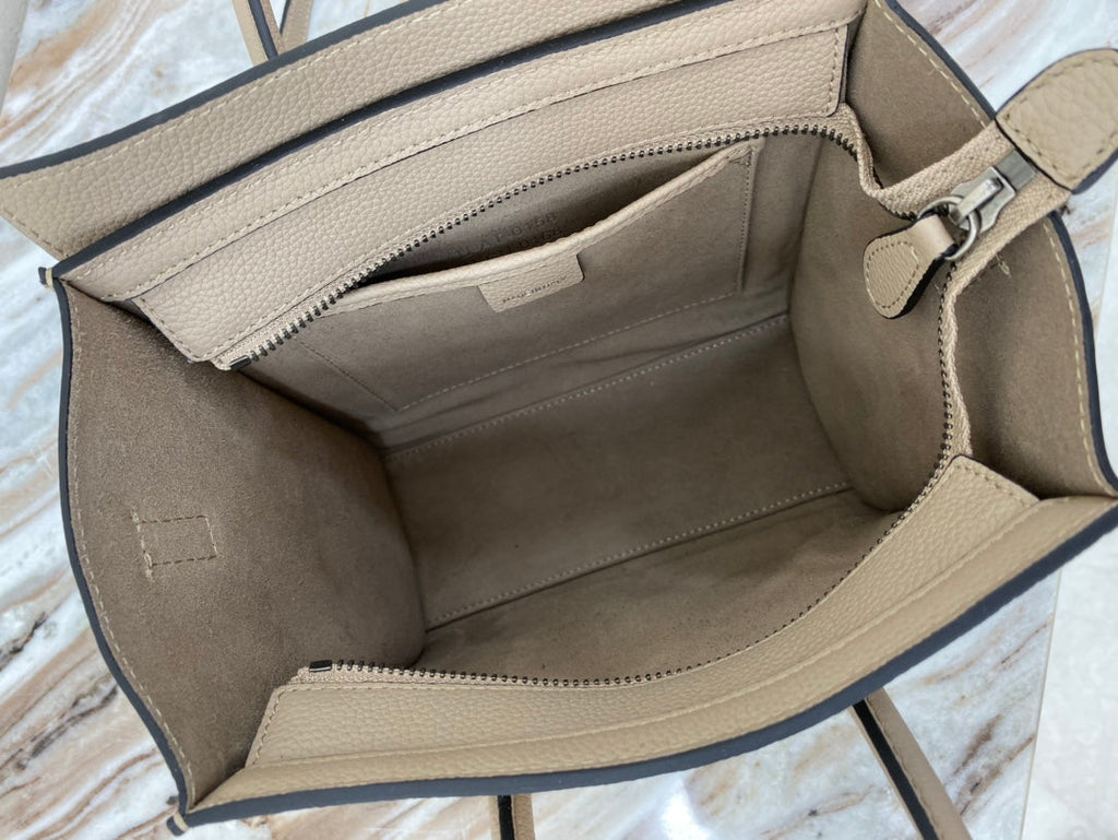 Top Quality Nano LuGucciage Bag In Drummed Light Brown For WomLB 8in/20cm 189243DRU.03UN