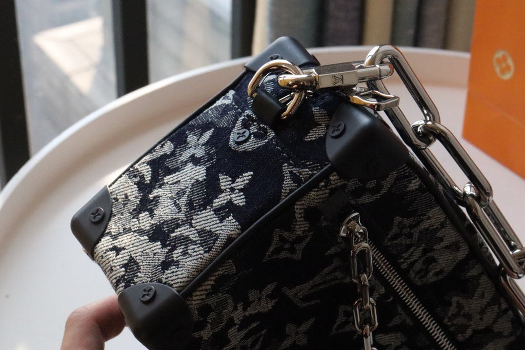 Louis Vuitton Mini Soft Trunk Monogram Tapestry Canvas By Virgil Abloh For Women, WoBags, Shoulder And Crossbody Bags 7.3in/18.5cm Louis Vuitton M80033