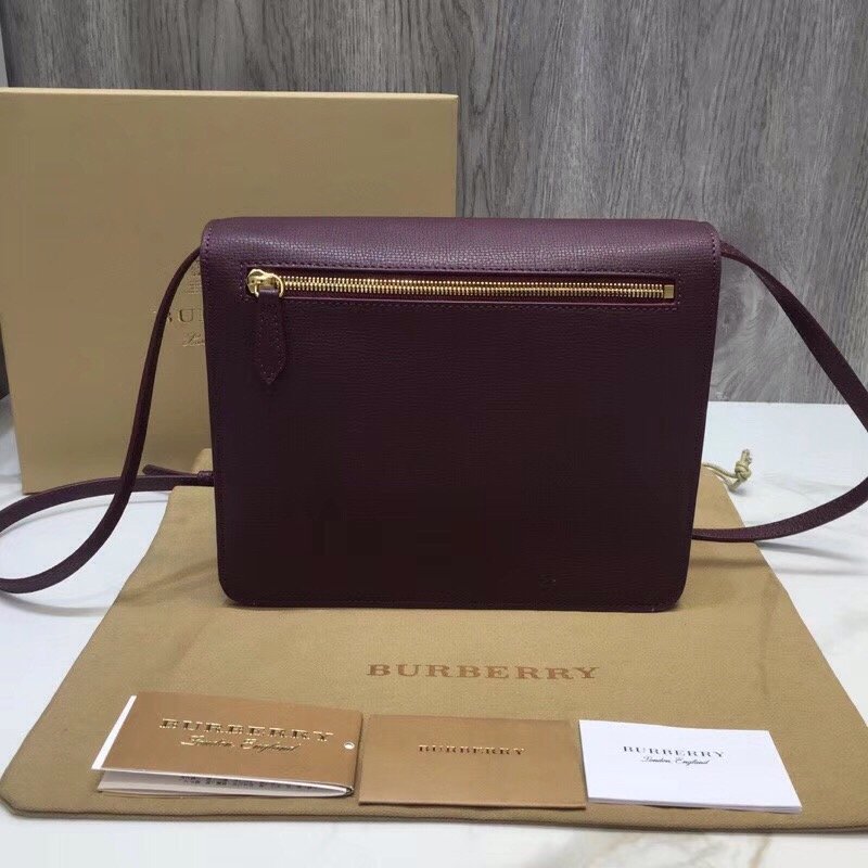 Burberry Small Vintage Check And Crossbody Bag Purple For Women, Bags 9in/24cm