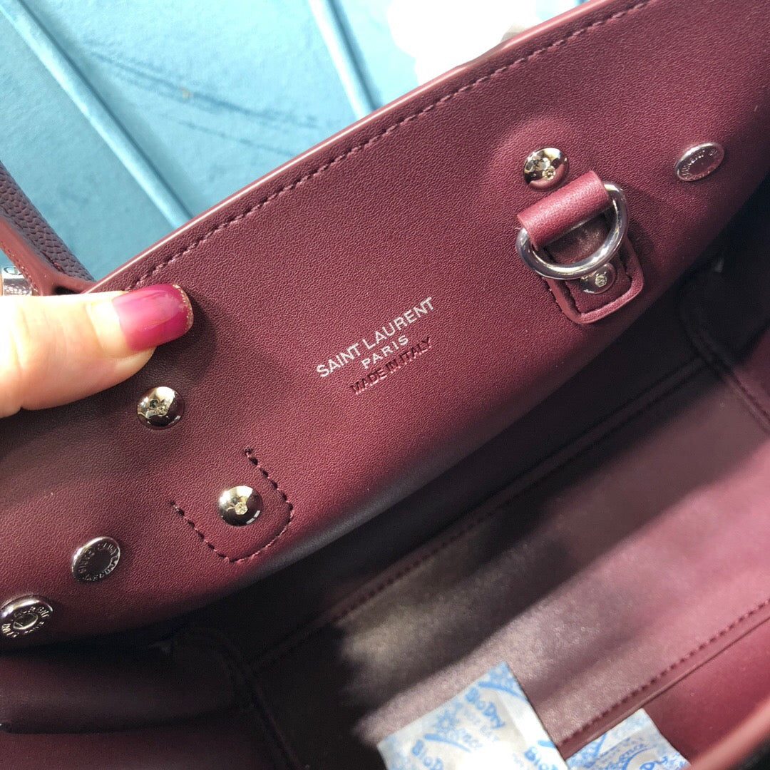 YSSL Sac De Jour Nano Burgundy For Women 8in/22cm YSL
