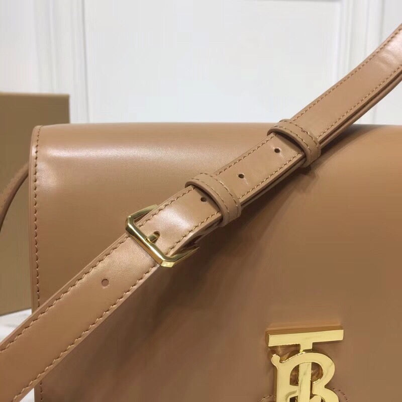 Burberry Small TB Crossbody Bag Monogram Light Brown For Women, Bags 8.3in/21cm