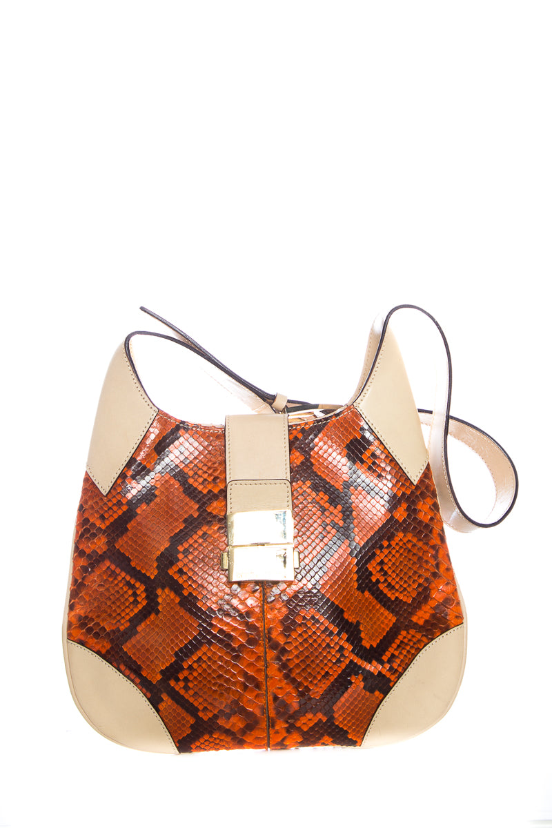 DolCeline & Gabbana Orange & Cream Shoulder Bag