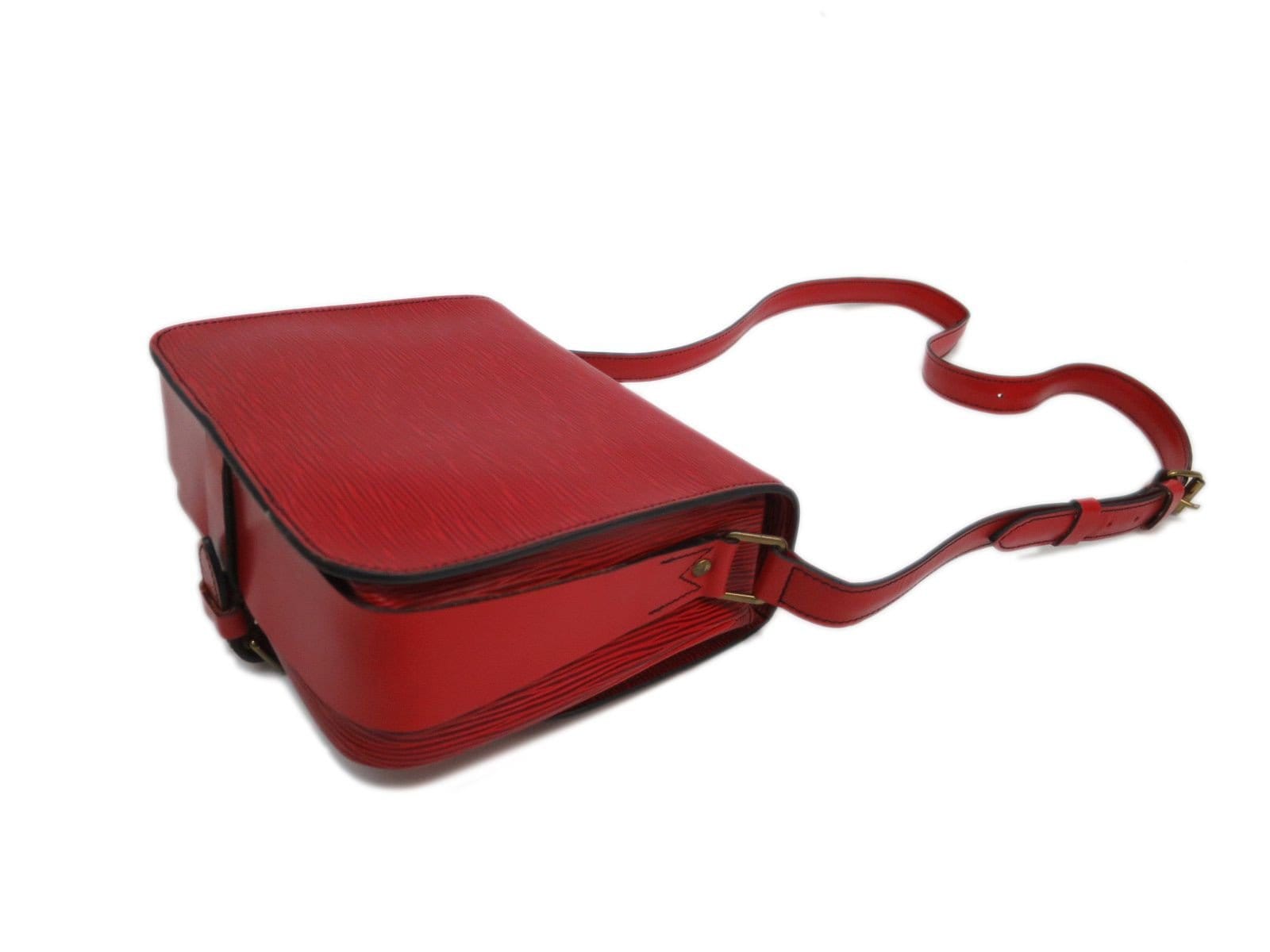 Louis Vuitton Cartouchiere Epi Red Shoulder Bag