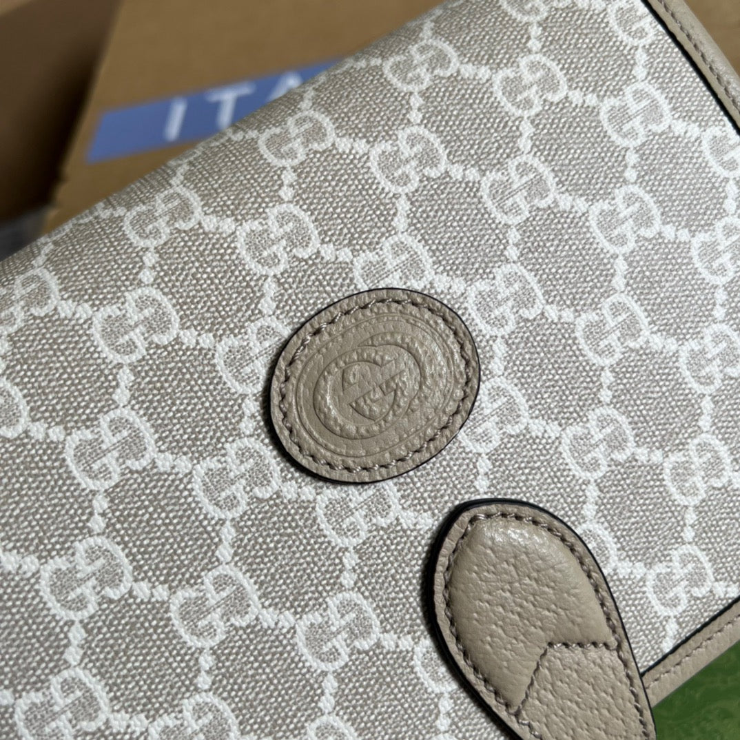 Mini Shoulder Bag With Interlocking G Beige For Women, Women’s Bags 7.9in/20cm Ã¢â‚¬Å½671620 UULBT 9683