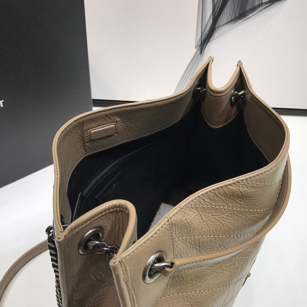 YSSL Niki Medium Shopping Bag Beige For Women 12in/32cm YSL