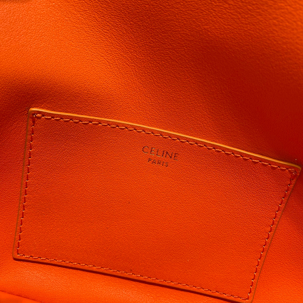 GLAMI Clutch On Strap Orange For Women 7in/18cm