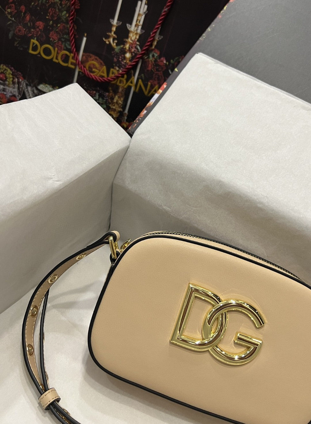 DG Crossbody 3.5 Bag Beige For Women 7.5in/19cm DG Burberry7095AW57680404