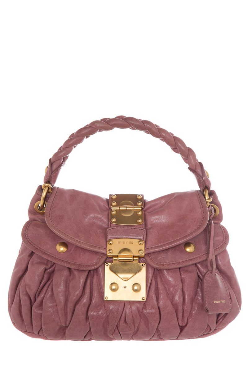 Miu Miu Coffer Matelasse Nappa Leather Shoulder Bag