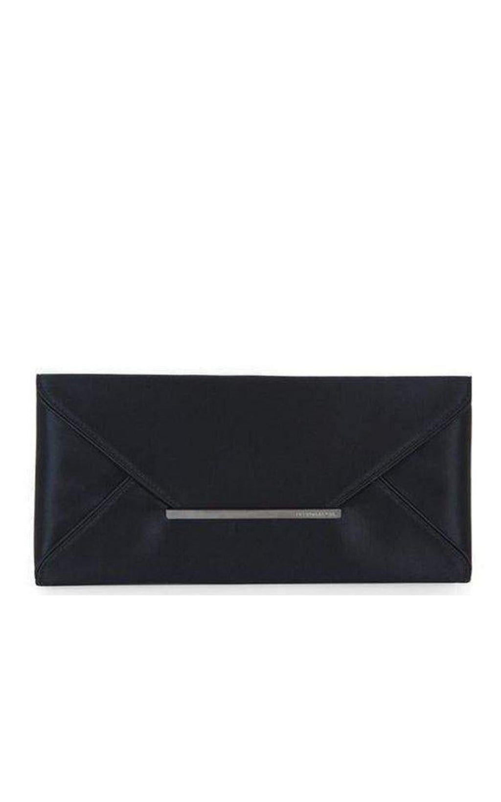 Black Harlow Eye-Embellished Envelope Clutch