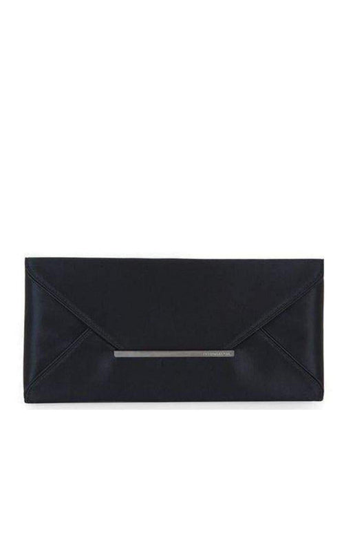 Black Harlow Eye-Embellished Envelope Clutch