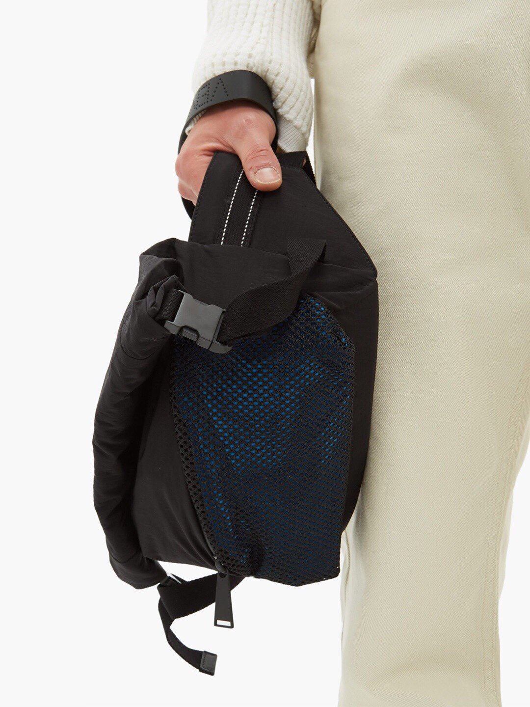 Bottega Veneta Crossbody Bag Blue, For Men, Bags 9.8in/25cm