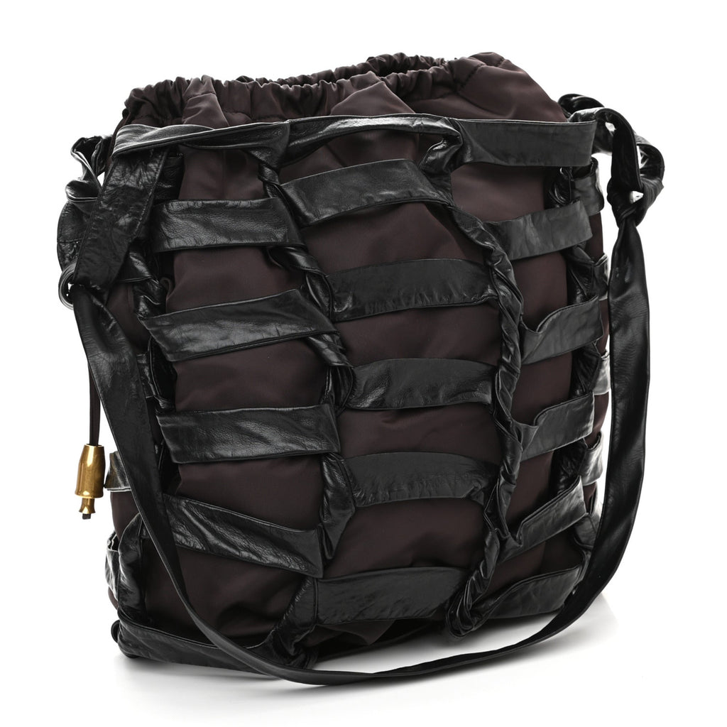 Bottega Veneta Cowhide Crossbody Bucket Bag
