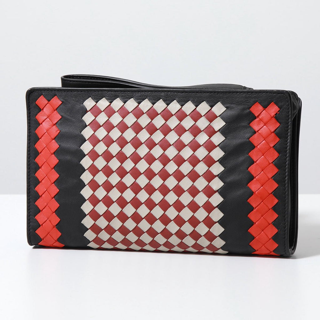 Bottega Veneta Intrecciato Leather Wristlet Clutch Bag