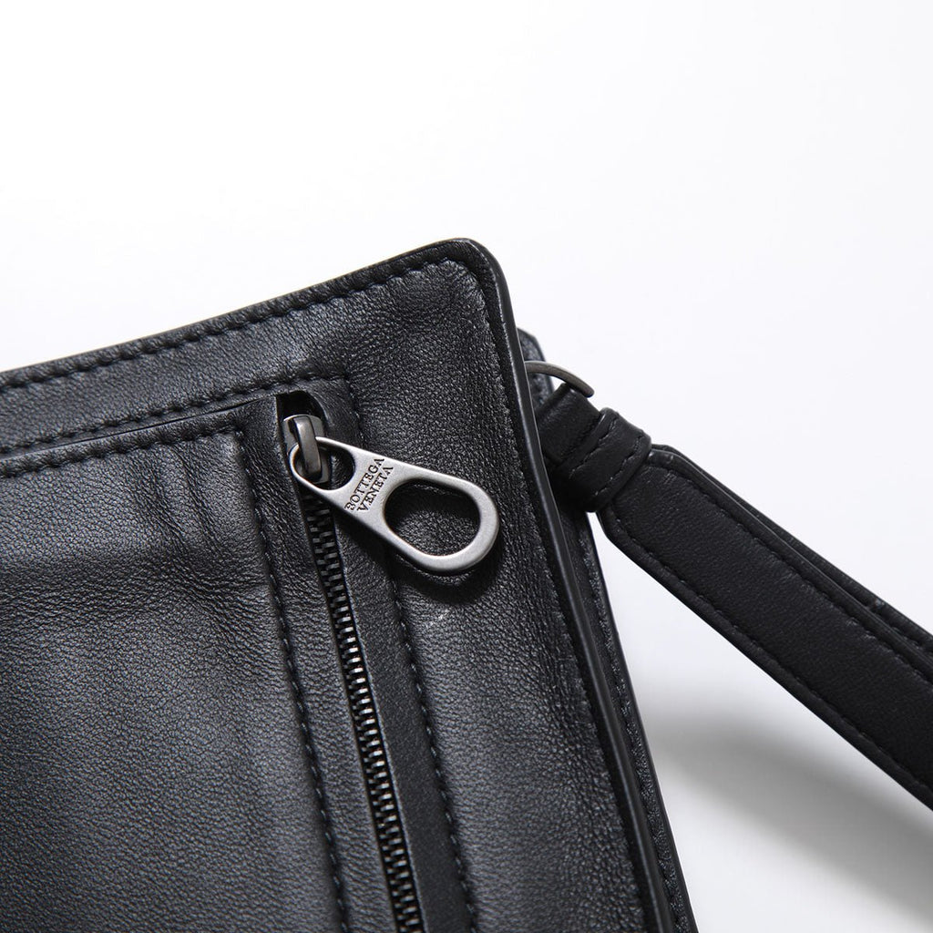 Bottega Veneta Intrecciato Leather Wristlet Clutch Bag