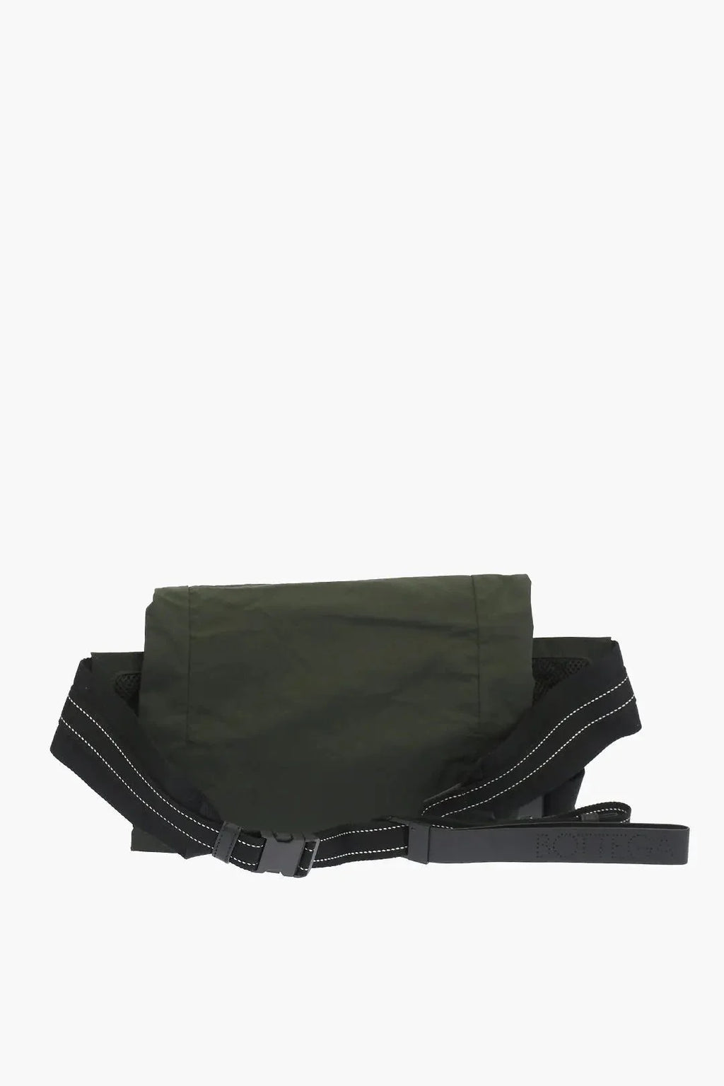 Bottega Veneta Mesh Detail Green Nylon Belt Bag