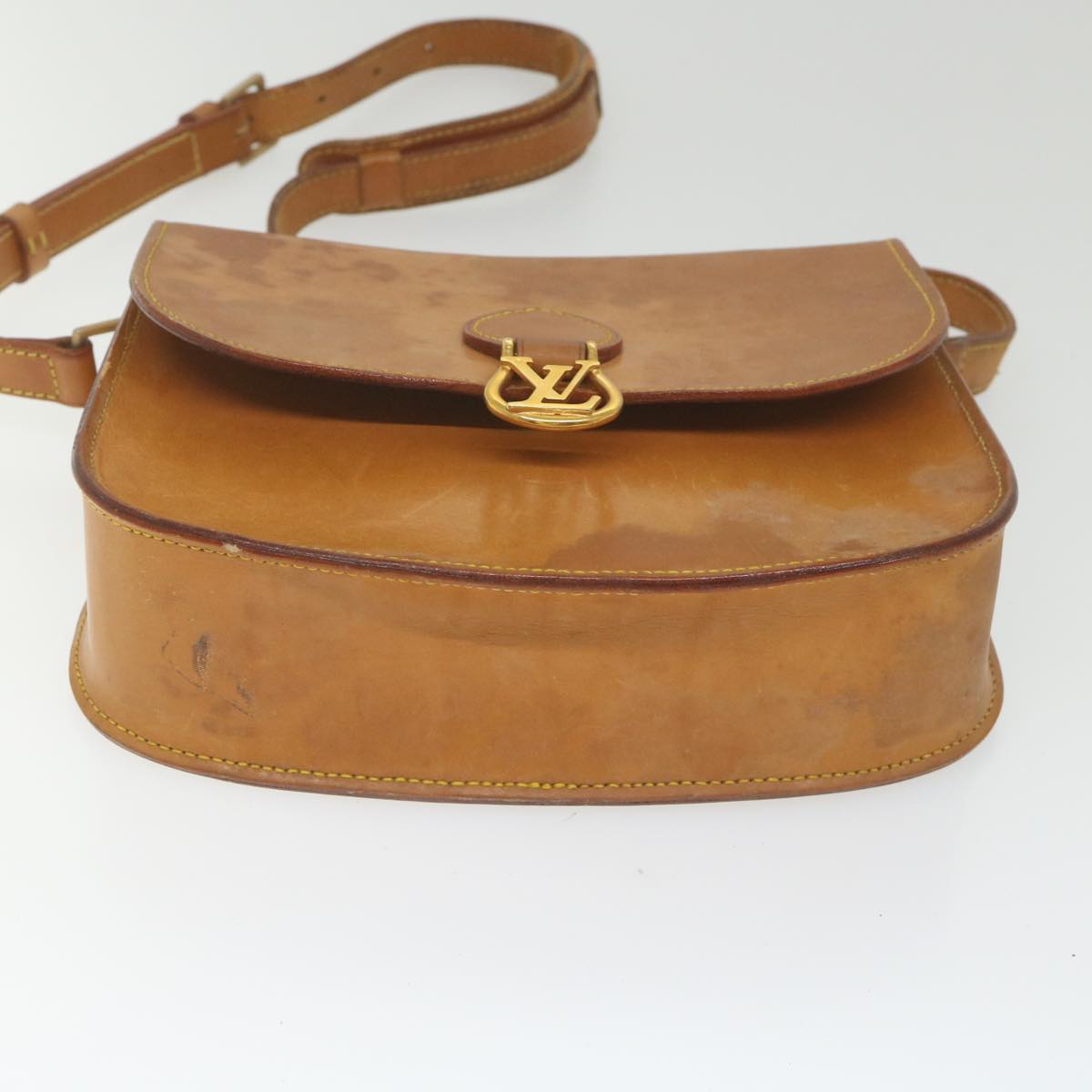LOUIS VUITTON Nomad Saint Cloud GM Shoulder Bag Beige M52192 LV Auth bs10137