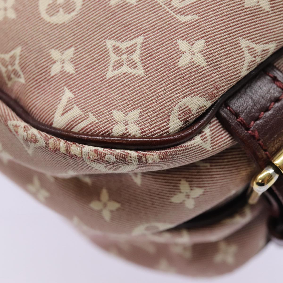 LOUIS VUITTON Monogram Idylle Saumur PM Shoulder Bag Sepia M40669 Auth bs17039