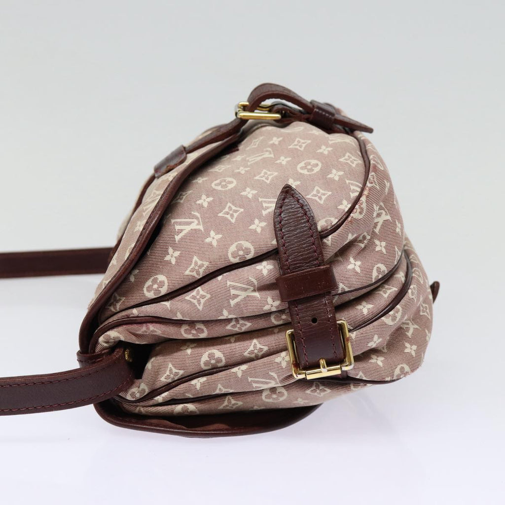 LOUIS VUITTON Monogram Idylle Saumur PM Shoulder Bag Sepia M40669 Auth bs17039