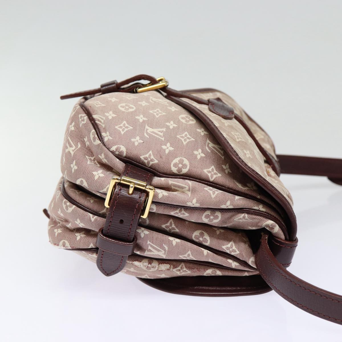 LOUIS VUITTON Monogram Idylle Saumur PM Shoulder Bag Sepia M40669 Auth bs17039