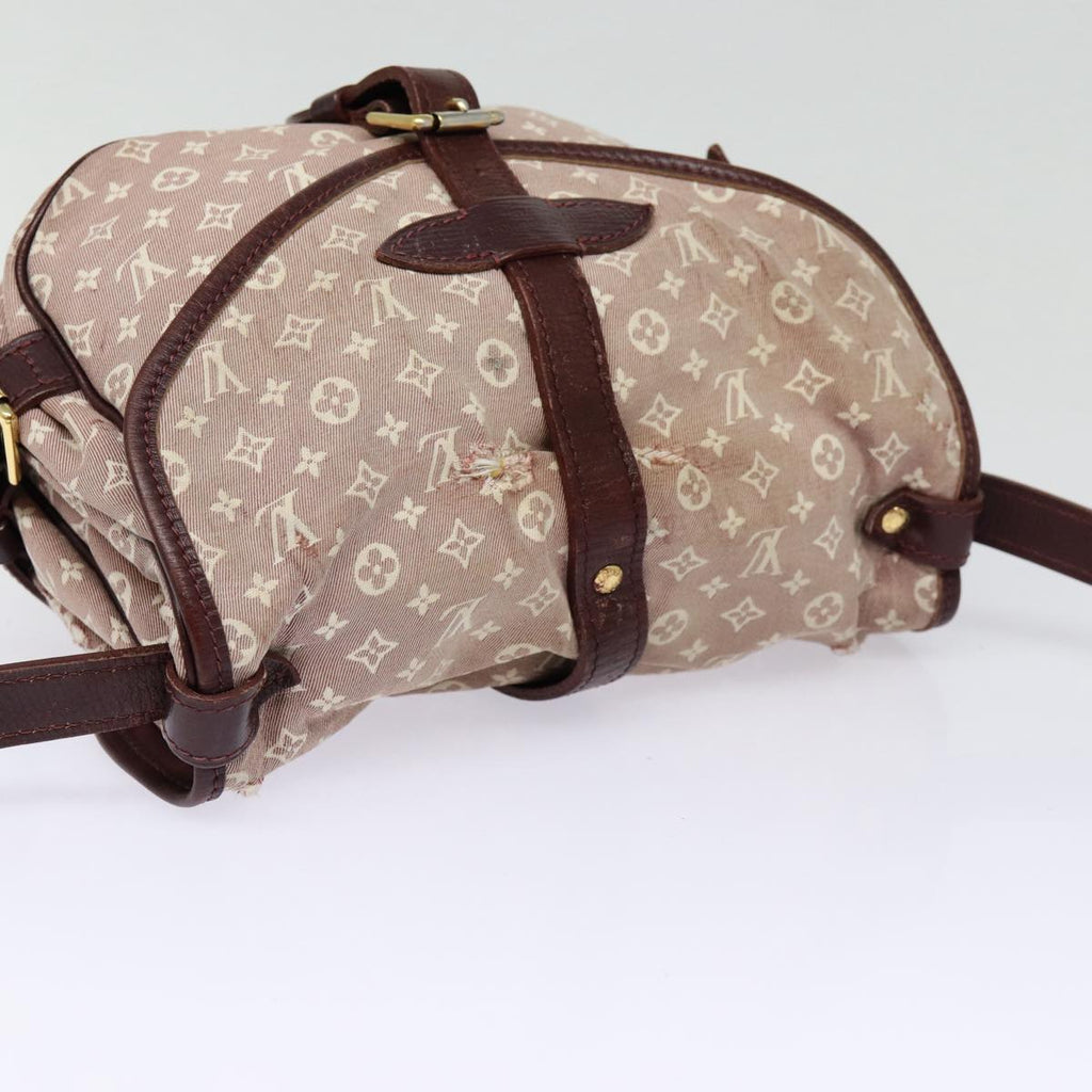 LOUIS VUITTON Monogram Idylle Saumur PM Shoulder Bag Sepia M40669 Auth bs17039