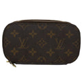 Louis Vuitton Trousse Brush Pm  Canvas Clutch Bag