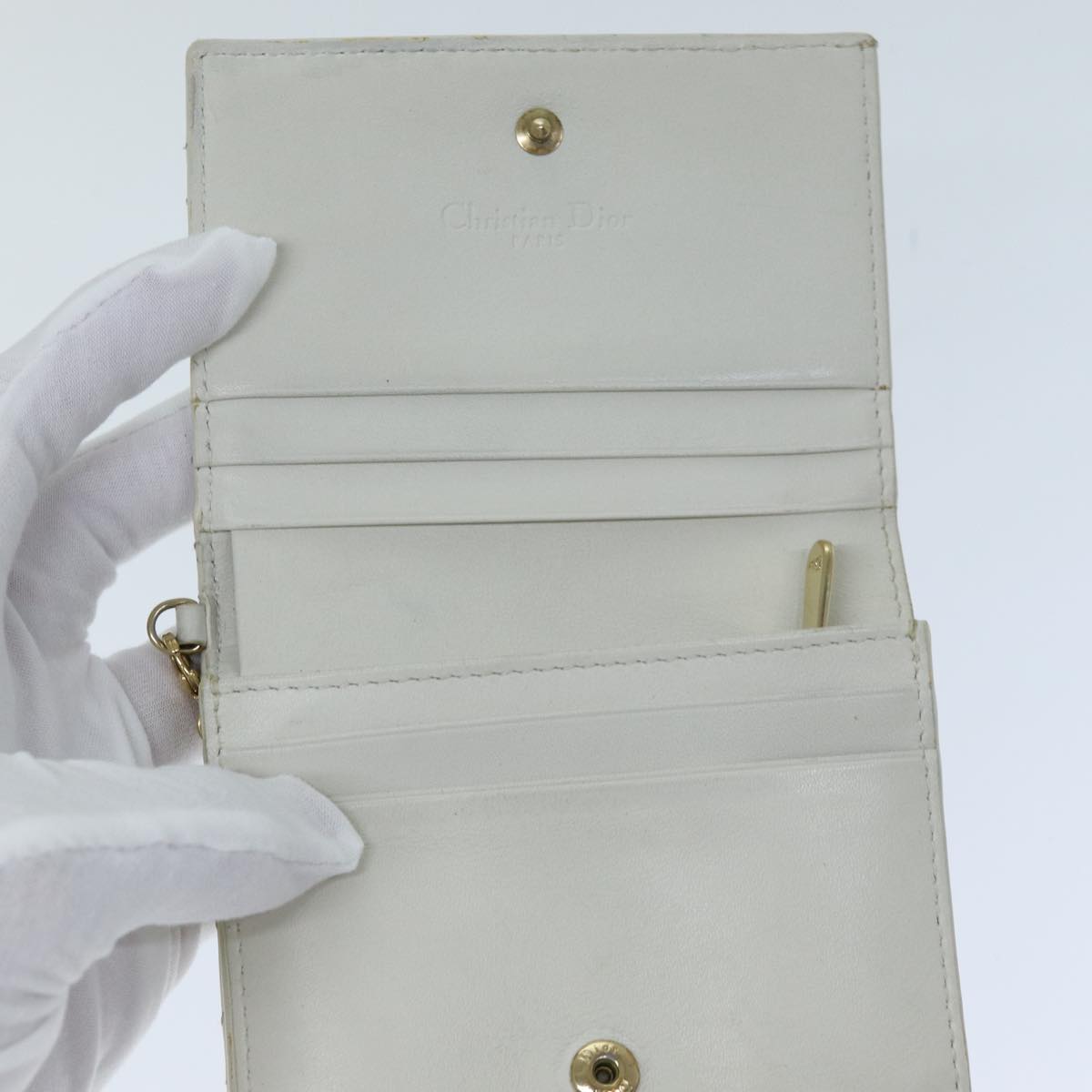 Dior Cannage Lady  Calfskin Wallet