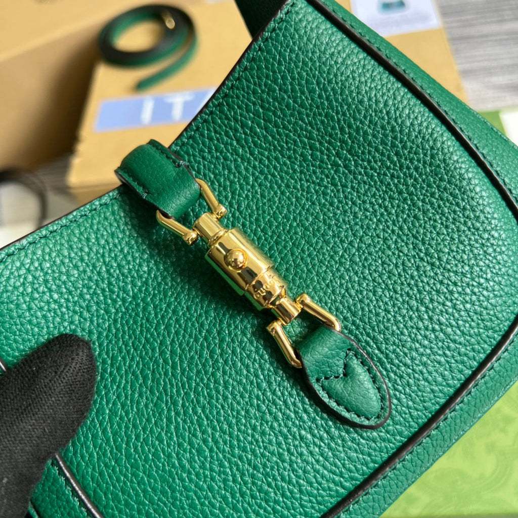 Gucci Jackie 1961 Mini Shoulder Bag Green For Women, Women’s Bags 7.5in/19cm Gucci