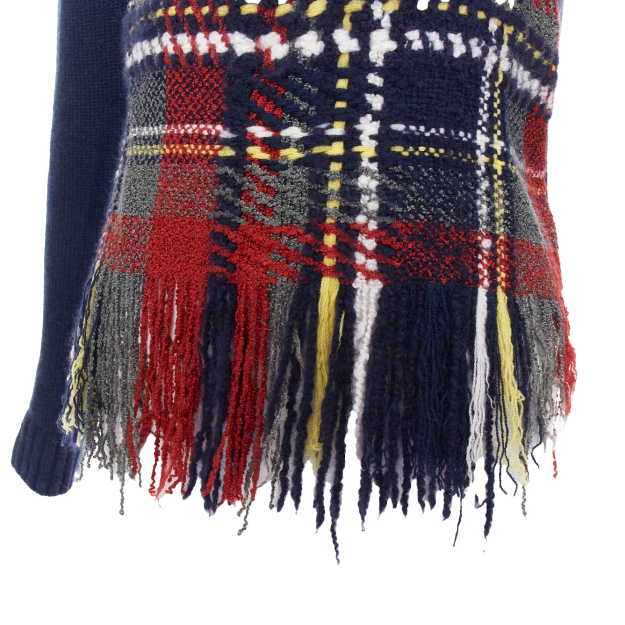 Dior plaid tartan cashmere silk sweater