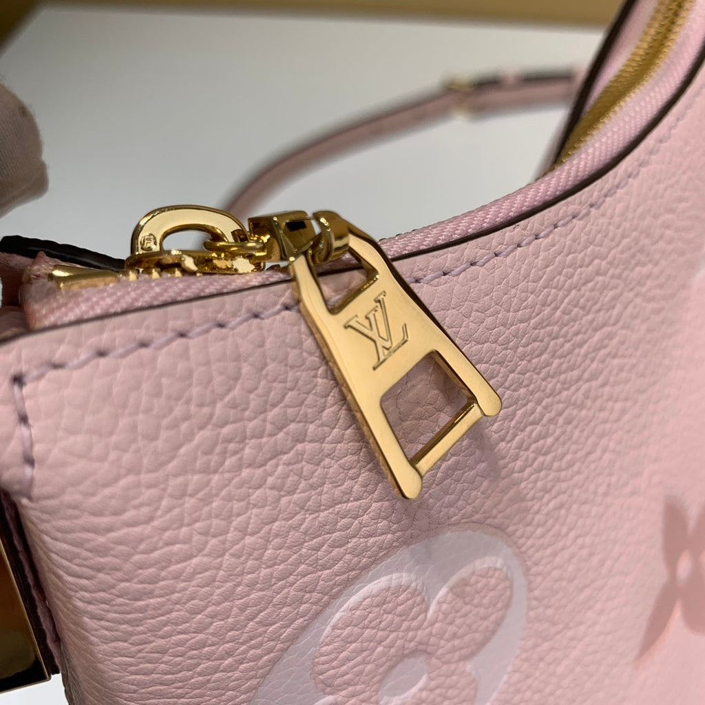 Louis Vuitton Marshmallow Hobo Bag Monogram Empreinte Pink For Women,  Shoulder And Crossbody Bags 9.4in/24cm Louis Vuitton M45697