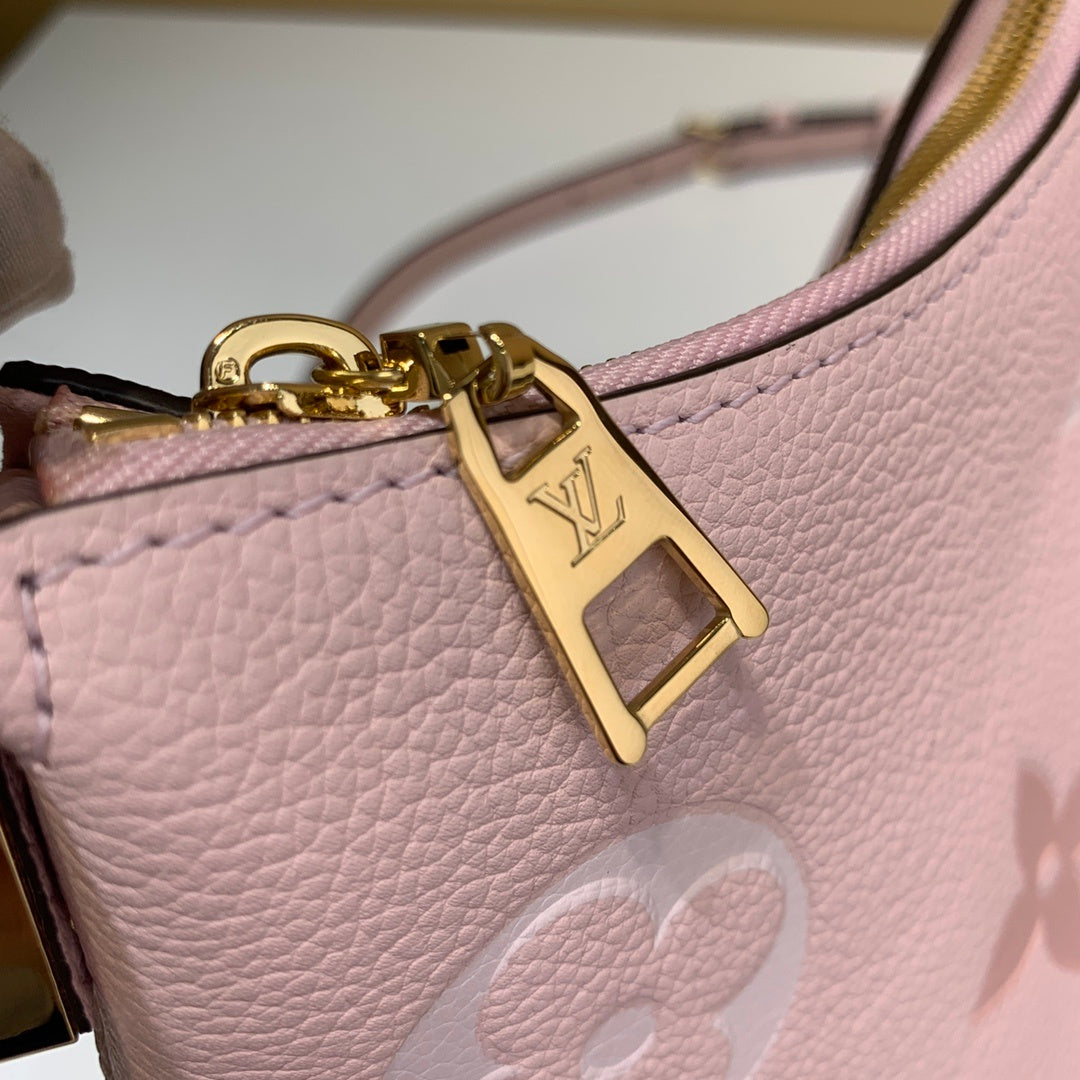 Louis Vuitton Marshmallow Hobo Bag Monogram Empreinte Pink For Women,  Shoulder And Crossbody Bags 9.4in/24cm Louis Vuitton M45697
